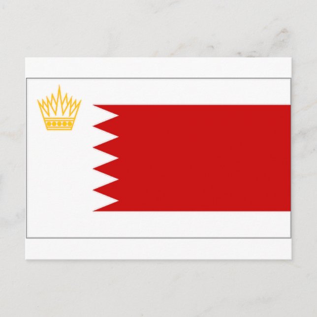 Bahrain Royal Standard Flag Postcard (Front)