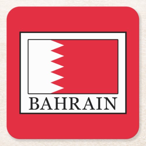 Bahrain Square Paper Coaster