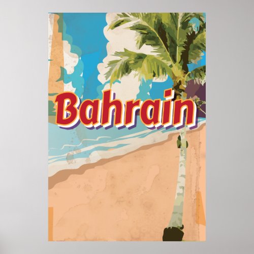 Bahrain Vintage travel poster