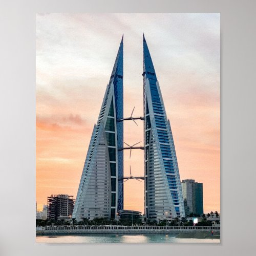 Bahrain World Trade Center 1 in Manama Bahrain Poster