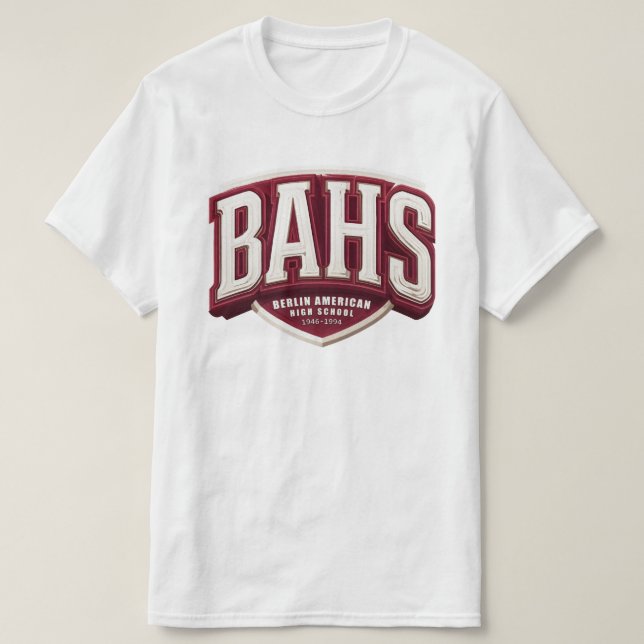 BAHS - Berlin American High School T-Shirt (Design Front)