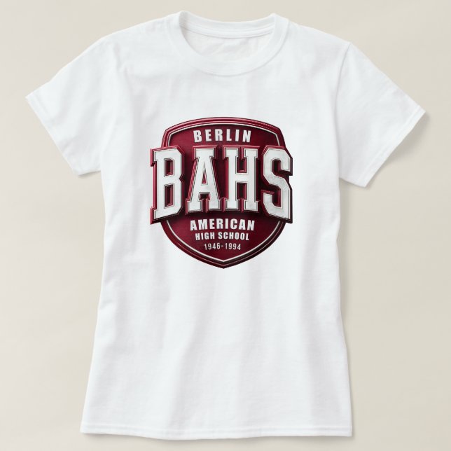 BAHS - Berlin American High School T-Shirt (Design Front)