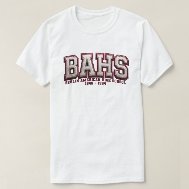 BAHS - Berlin American High School T-Shirt (Design Front)
