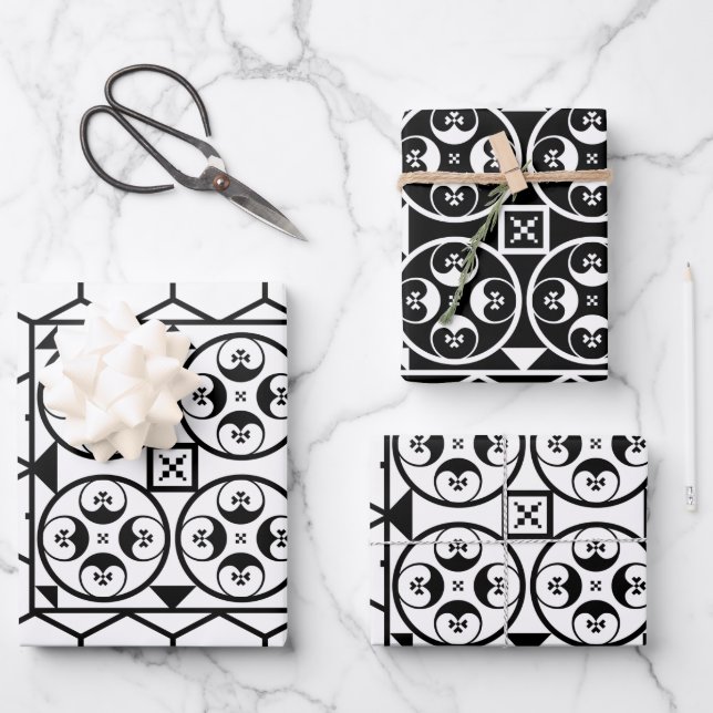 Baia Ancient Roman Mosaic - Pattern Wrapping Paper Sheets (Front)