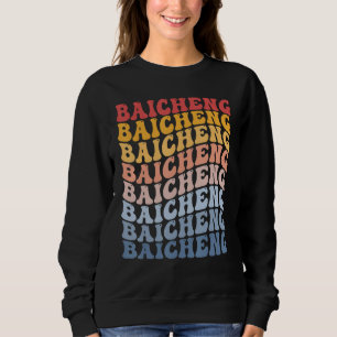 Baicheng City Groovy Retro Sweatshirt