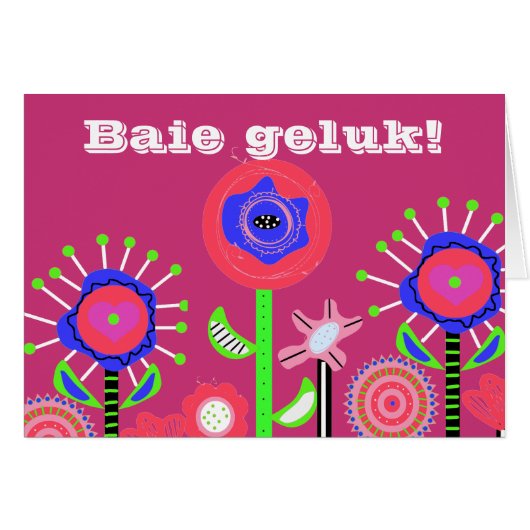 Baie geluk cards (Front Horizontal)