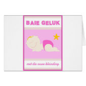 Baie geluk met die nuwe kleinding (Front Horizontal)