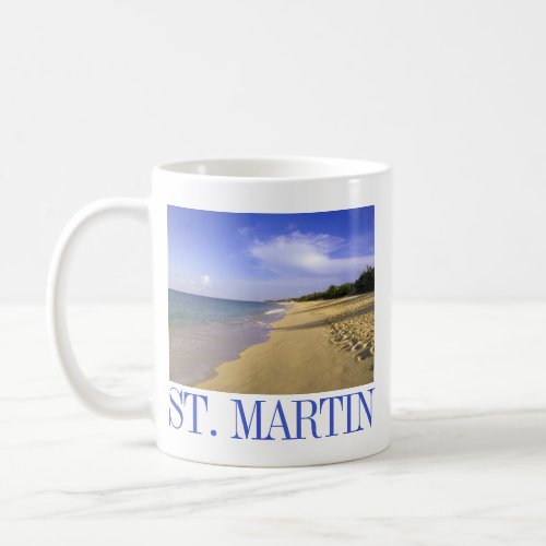 Baie Longue Long Bay Beach St Martin Coffee Mug