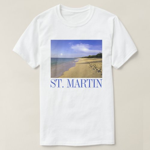 Baie Longue Long Bay Beach St Martin T_Shirt