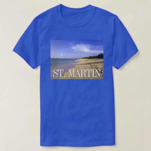 Baie Longue Long Bay Beach St Martin T_Shirt