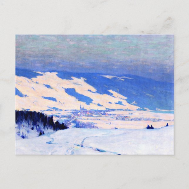Baie-Saint-Paul by Clarence Gagnon Postcard (Front)