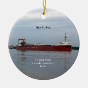 Baie St. Paul double sided ornament