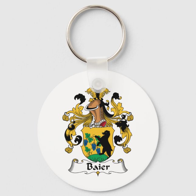 Baier Family Crest Keychain (Front)