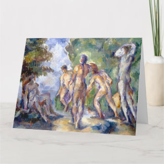 Baigneurs (Bathers) by Paul Cézanne Fine Art Thank You Card