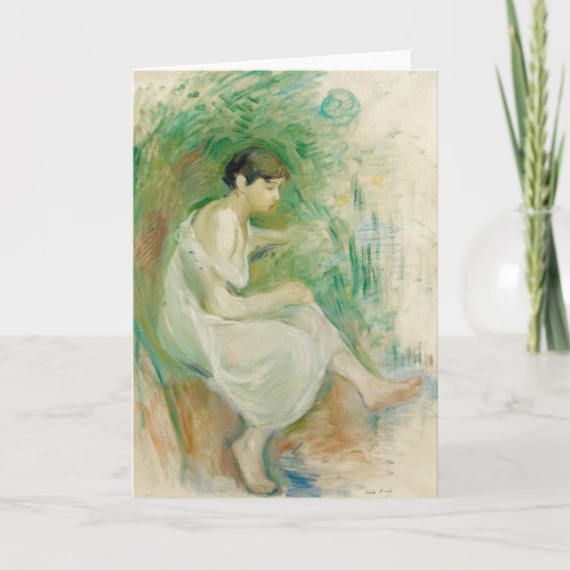 Baigneuse en Chemise | Berthe Morisot Card (Front)