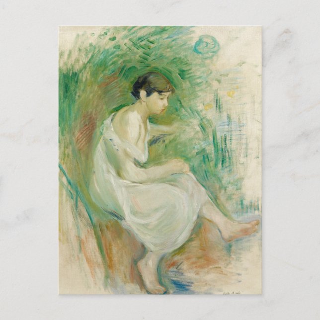 Baigneuse en Chemise | Berthe Morisot Postcard (Front)