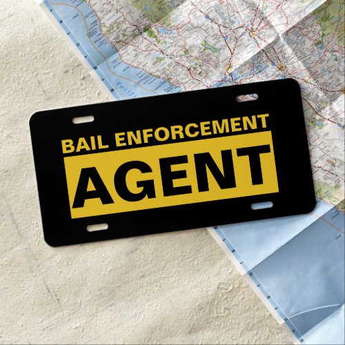 Bail Agent License Plate