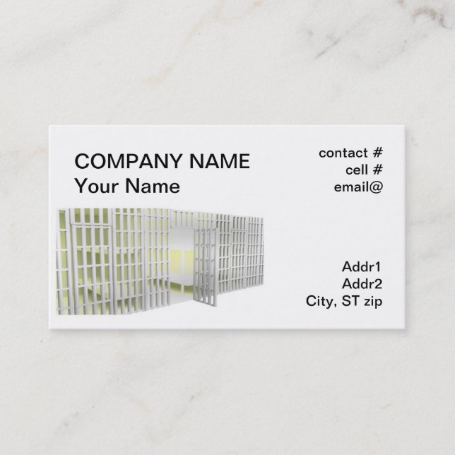 Bail bonds business card (Front)
