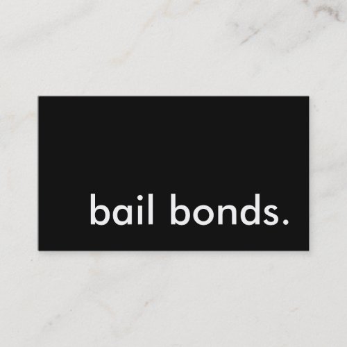 bail bonds. business card templates