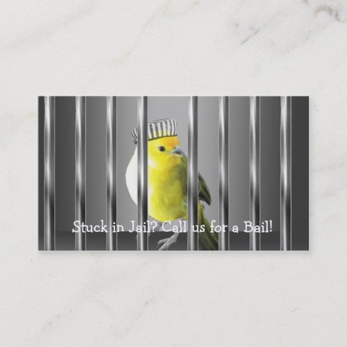 Bail Bonds Business Card