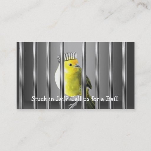 Customizable Bail Bonds Business Card