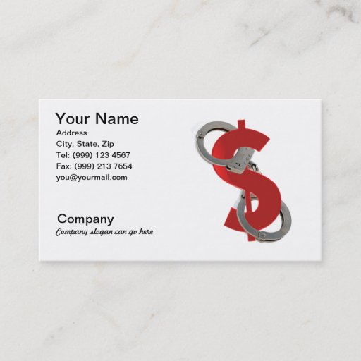 Customizable Bail Bonds Business Card