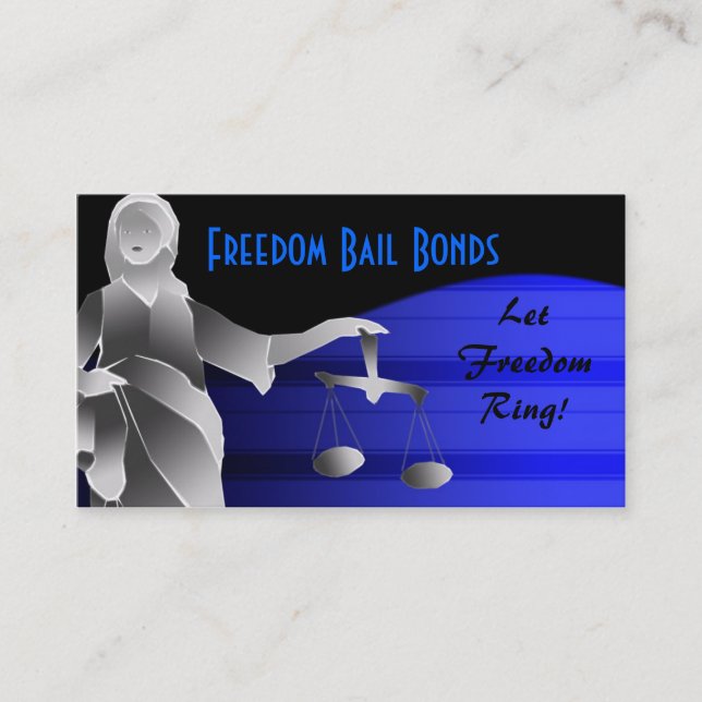 Bail bonds business card (Front)