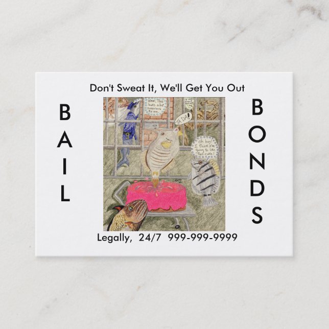 Bail Bonds Business Cards (Front)