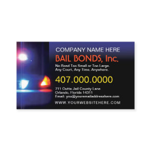Bail Bonds Customizable Business Card Template