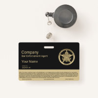 Bail Enforcement Agent Badge