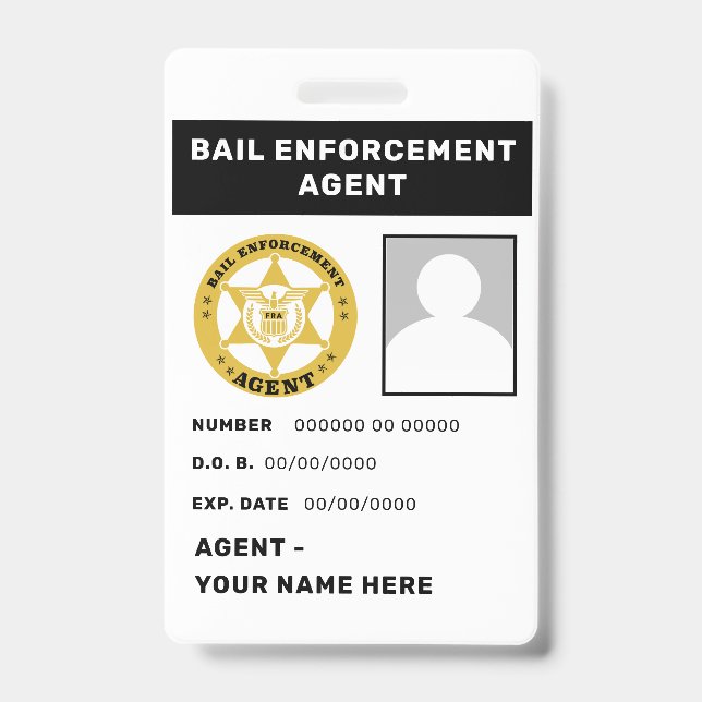 BAIL ENFORCEMENT AGENT Badge (Front)