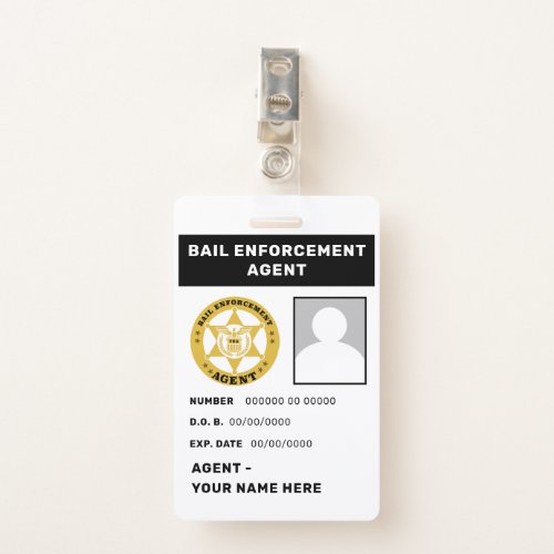 BAIL ENFORCEMENT AGENT Badge