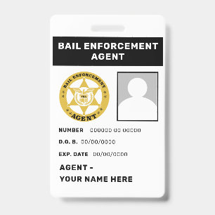 BAIL ENFORCEMENT AGENT Lanyard Badge
