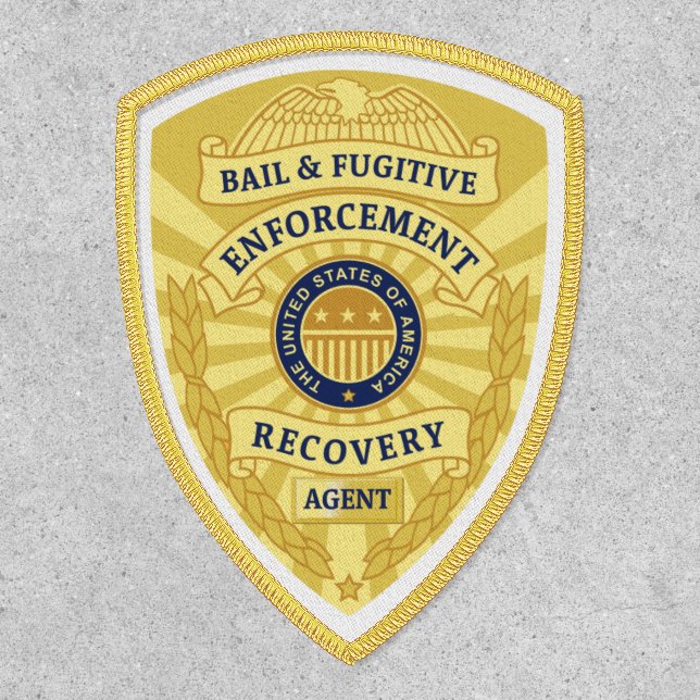 BAIL & FUGITIVE RECOVERY AGENT BADGE  PATCH (Front)