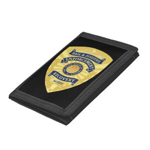 BAIL & FUGITIVE RECOVERY BADGE TRI-FOLD WALLET