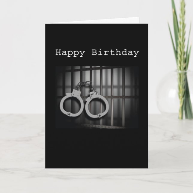 Bail Money Birthday Card (Front)
