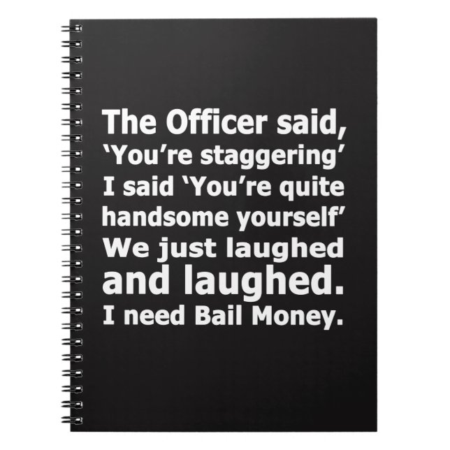 Bail Money Notebook (Front)