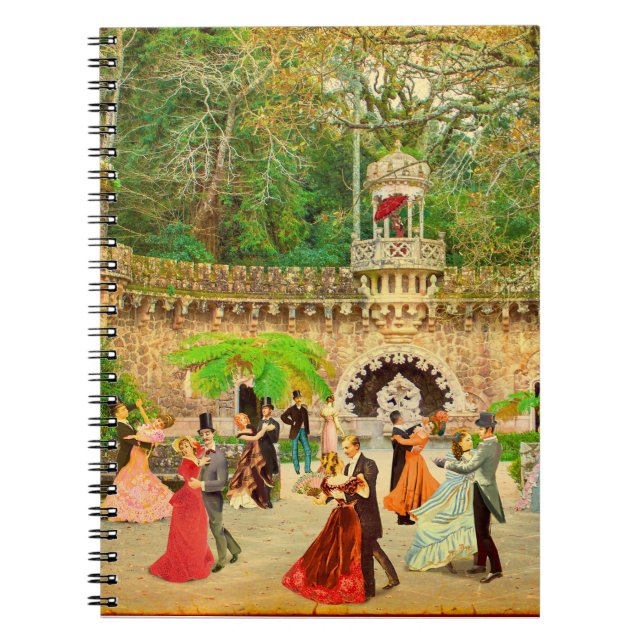 Bailando vals en la Quinta da Regaleira (Portugal) Notebook (Front)