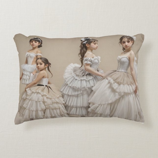 Bailarinas románticas accent pillow (Front)