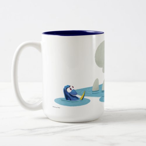 Bailey  Dory  Swim with Friends Two_Tone Coffee Mug