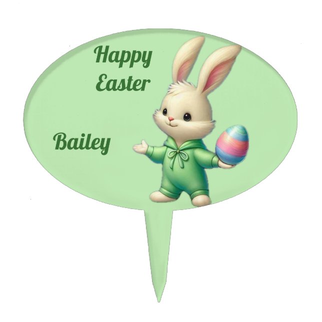 BAILEY ~ EASTER CAKE TOPPER - Vintage picture ~ (Front)