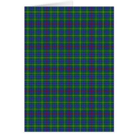 Bailey Family Tartan Plaid Cards (Front)