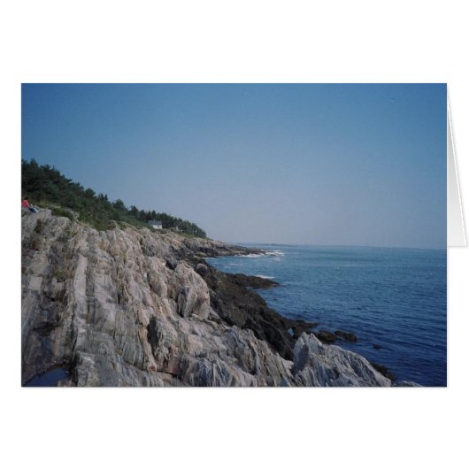 Bailey Island rocky shore Cards (Front Horizontal)