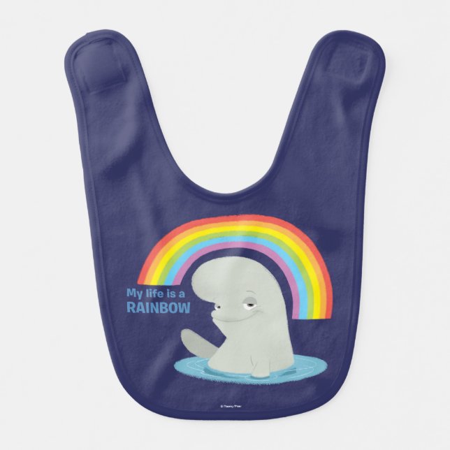 Bailey | My Life is a Rainbow Baby Bib (Front)