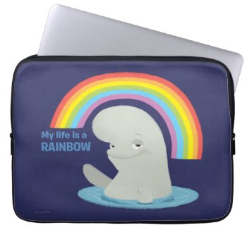 Bailey | My Life Is A Rainbow Laptop Sleeve by FindingDory at Zazzle