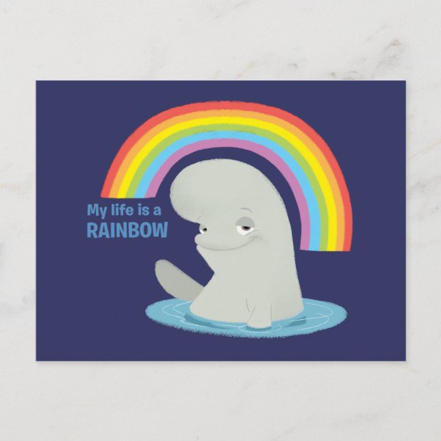 Bailey | My Life is a Rainbow Postcard (Front)