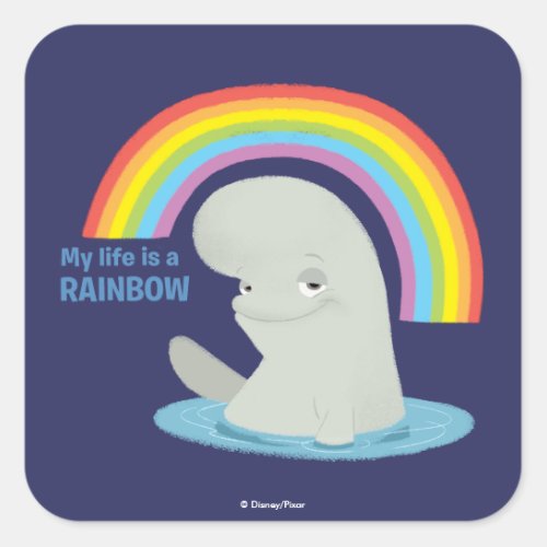 Bailey  My Life is a Rainbow Square Sticker