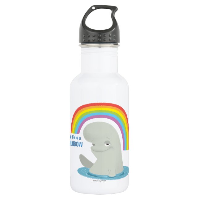 Bailey | My Life is a Rainbow Stainless Steel Water Bottle (Front)