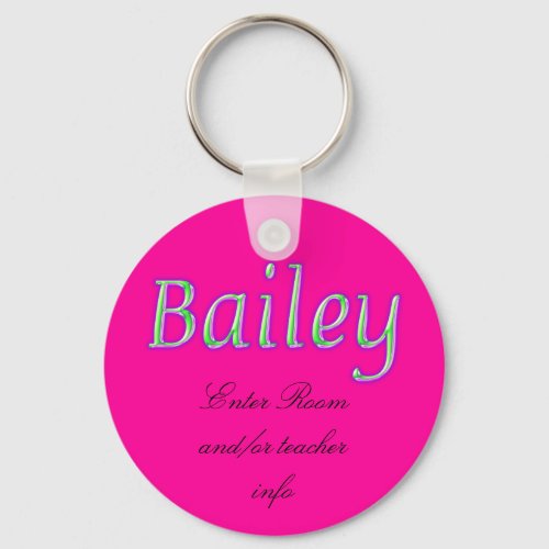 Bailey Name Tag Key Chain
