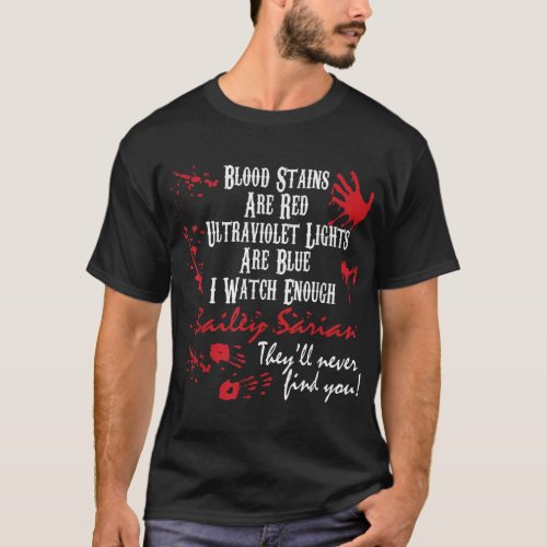 bailey sarian Blood Stains are Red T_Shirt